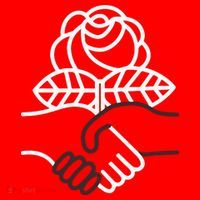 Democratic Socialists Of America Handshake Dsa Santa Hat thumb 1