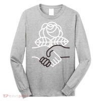 Democratic Socialists Of America Handshake Dsa Long Sleeve Shirt thumb 0