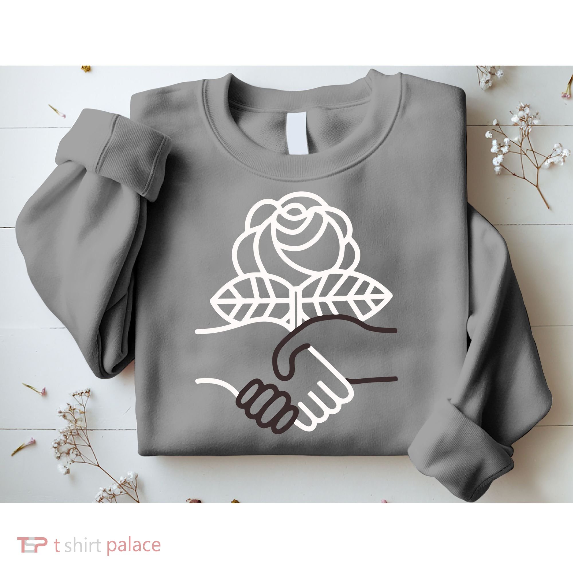 Democratic Socialists Of America Handshake Dsa Sweatshirt