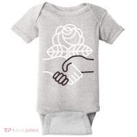 Democratic Socialists Of America Handshake Dsa Baby Bodysuit thumb 0