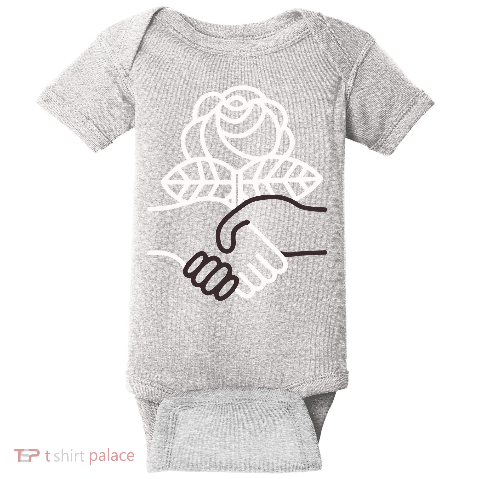 Democratic Socialists Of America Handshake Dsa Baby Bodysuit