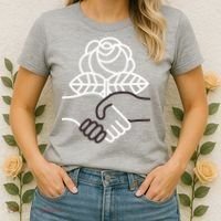 Democratic Socialists Of America Handshake Dsa Women's T-Shirt thumb 2