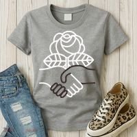 Democratic Socialists Of America Handshake Dsa Women's T-Shirt thumb 3