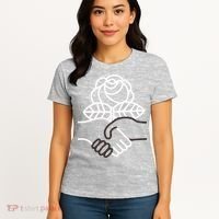 Democratic Socialists Of America Handshake Dsa Women's T-Shirt thumb 4