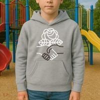 Democratic Socialists Of America Handshake Dsa Kids Hoodie thumb 2