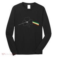 Dark Side Of The Shamrock Funny Saint Patrick's Day Long Sleeve Shirt thumb 0