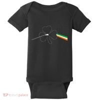 Dark Side Of The Shamrock Funny Saint Patrick's Day Baby Bodysuit thumb 0