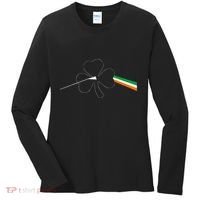 Dark Side Of The Shamrock Funny Saint Patrick's Day Women's Long Sleeve Shirt thumb 0