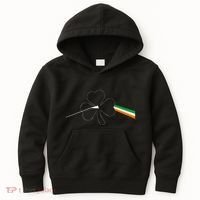 Dark Side Of The Shamrock Funny Saint Patrick's Day Kids Hoodie thumb 0