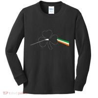 Dark Side Of The Shamrock Funny Saint Patrick's Day Kids Long Sleeve Shirt thumb 0