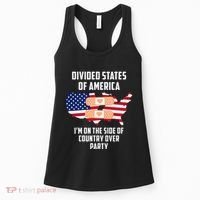 Divided States Of America Patriotic Love Country Over Party Women's Tank Top thumb 0