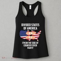 Divided States Of America Patriotic Love Country Over Party Women's Tank Top thumb 3