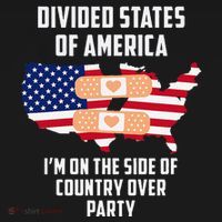 Divided States Of America Patriotic Love Country Over Party Women's Tank Top thumb 5