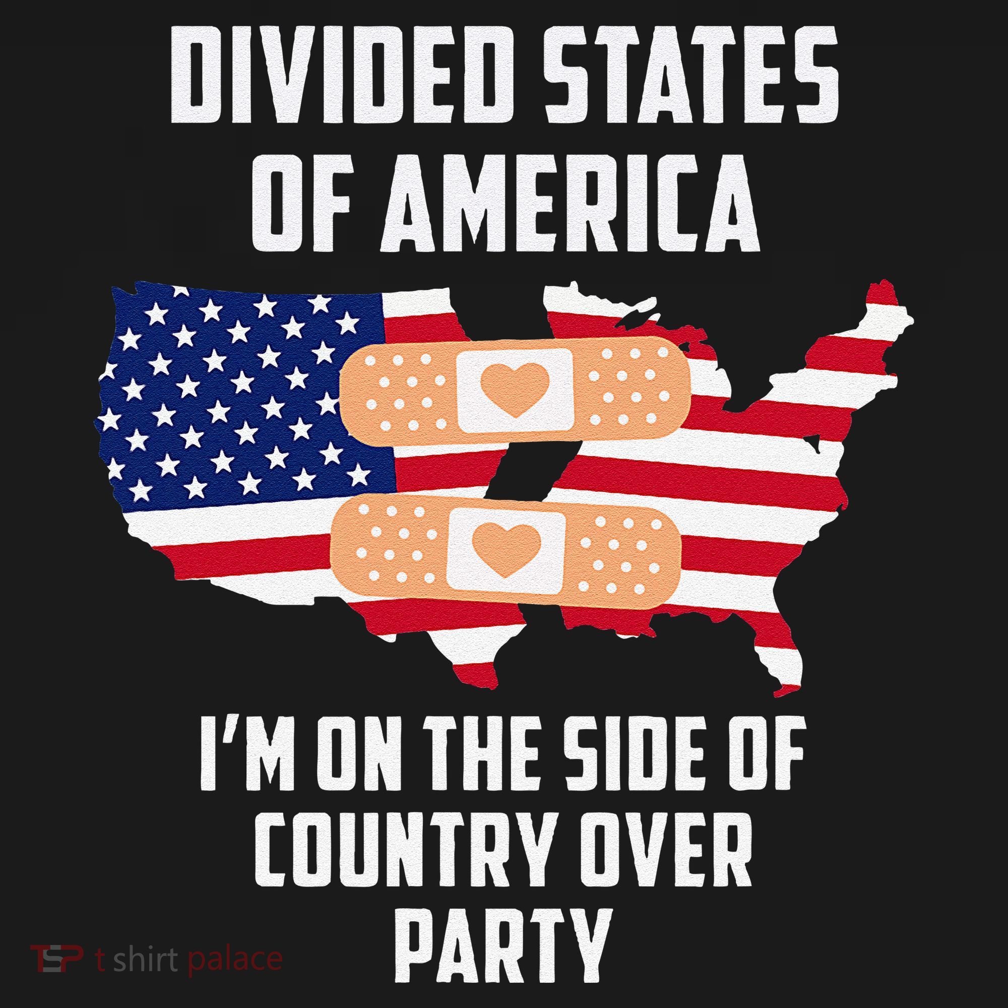Divided States Of America Patriotic Love Country Over Party Women's Tank Top