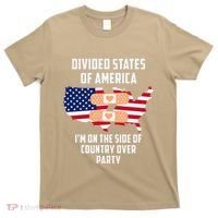 Divided States Of America Patriotic Love Country Over Party T-Shirt thumb 0