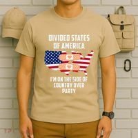 Divided States Of America Patriotic Love Country Over Party T-Shirt thumb 6