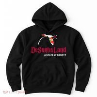 DeSantisLand State Of Liberty Florida Map FL Flag Patriotic Hoodie thumb 0