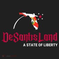 DeSantisLand State Of Liberty Florida Map FL Flag Patriotic Beanie thumb 2