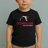 DeSantisLand State Of Liberty Florida Map FL Flag Patriotic Toddler T-Shirt thumb 2