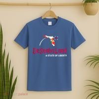 DeSantisLand State Of Liberty Florida Map FL Flag Patriotic T-Shirt thumb 2