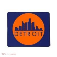 Detroit Simple Orange Logo Front And Back Mousepad thumb 0