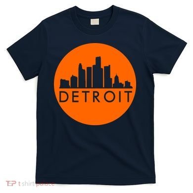 Detroit Simple Orange Logo T-Shirt