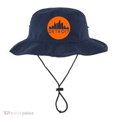 Detroit Simple Orange Logo Bucket Hat
