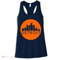 Detroit Simple Orange Logo Women's Tank Top thumb 0