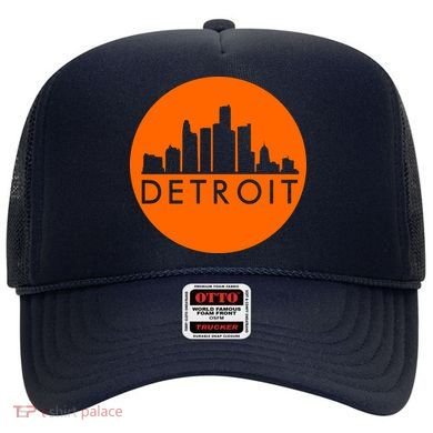 Detroit Simple Orange Logo Hat