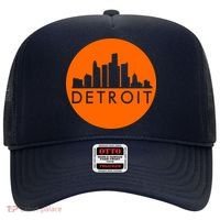 Detroit Simple Orange Logo Hat thumb 0