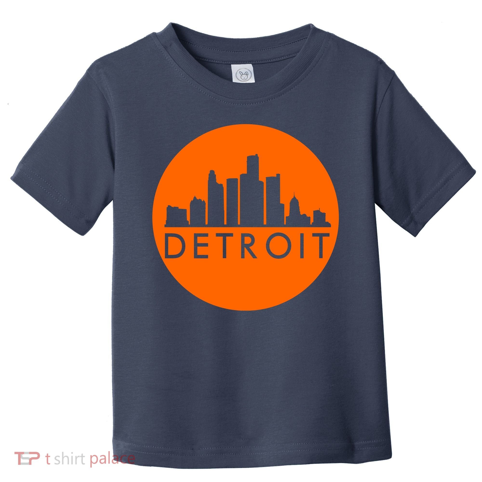 Detroit Simple Orange Logo Toddler T-Shirt