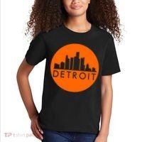 Detroit Simple Orange Logo Kids T-Shirt thumb 2
