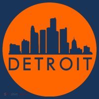 Detroit Simple Orange Logo Kids T-Shirt thumb 4