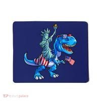 Dino Statue Of Liberty 4th Of July American Flag Mousepad thumb 0