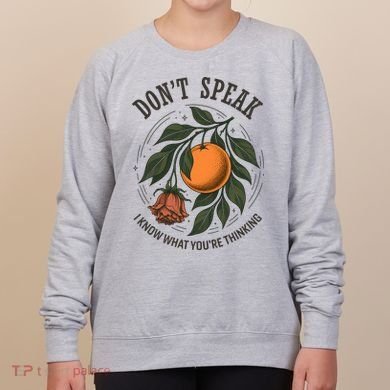 Don’t Speak Orange 90s Rock Vintage Women's Sweatshirt