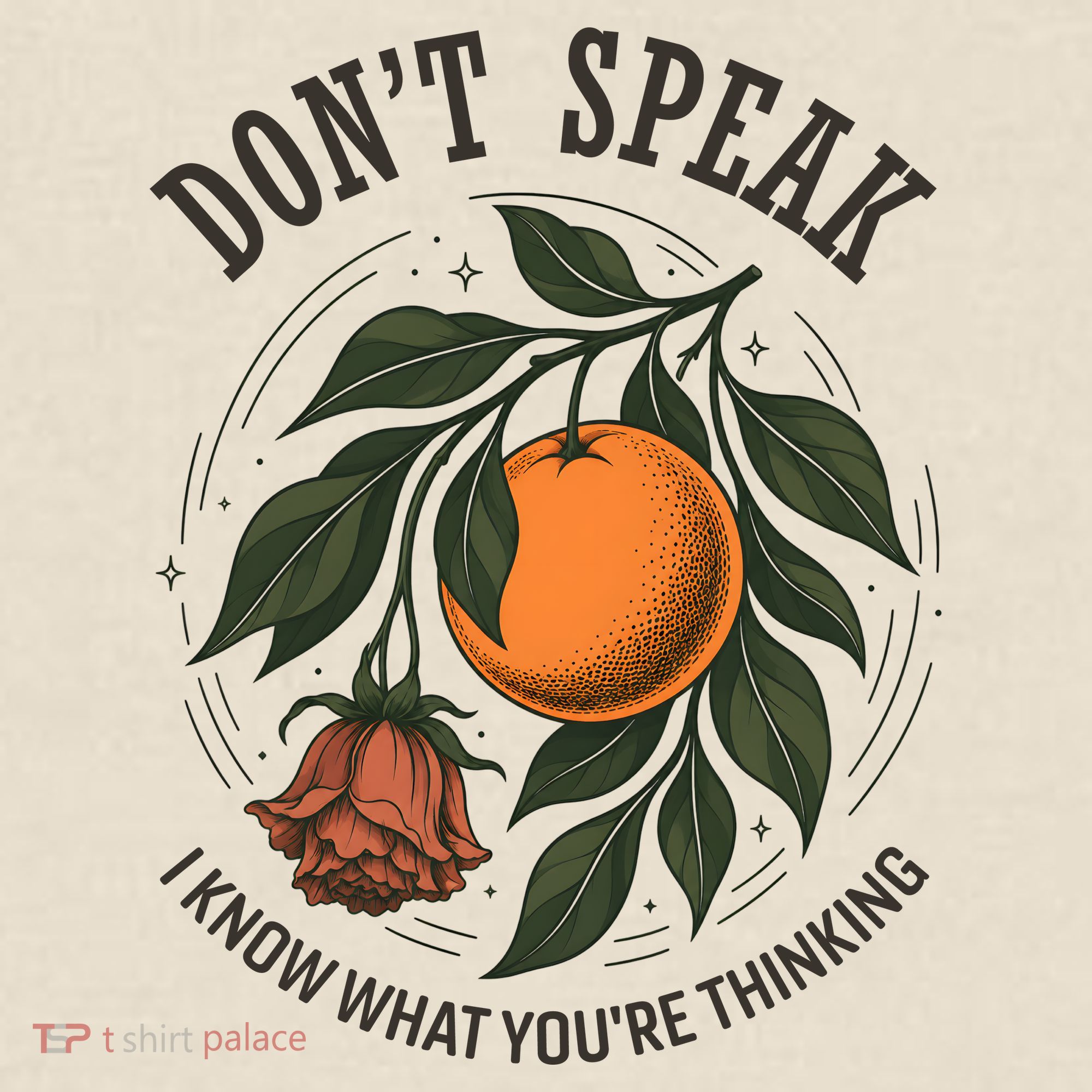 Don’t Speak Orange 90s Rock Vintage T-Shirt