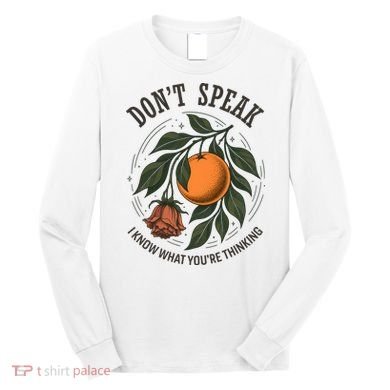 Don’t Speak Orange 90s Rock Vintage Long Sleeve Shirt