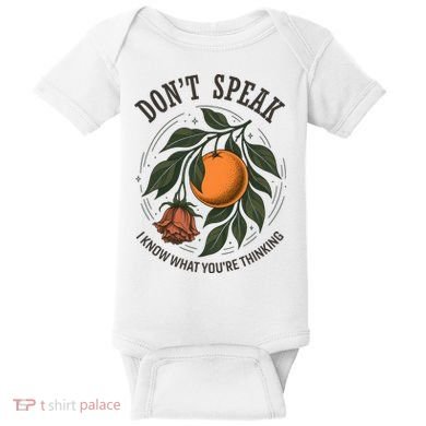 Don’t Speak Orange 90s Rock Vintage Baby Bodysuit