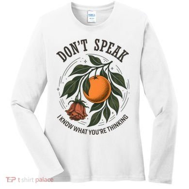 Don’t Speak Orange 90s Rock Vintage Women's Long Sleeve Shirt