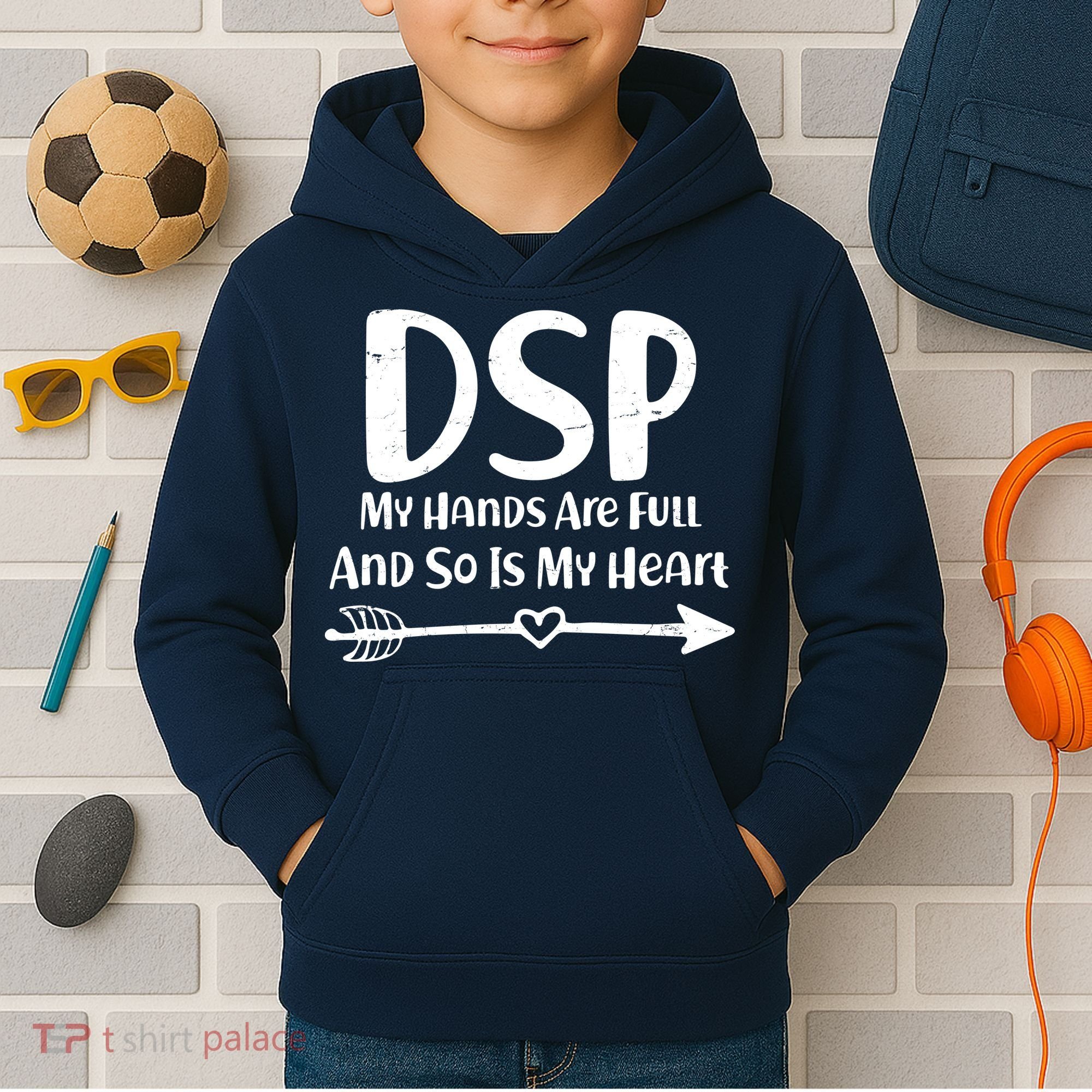 DSP My Hands Are Full Kids Hoodie