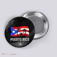 Distressed Style Puerto Rico Frog Puerto Rico Button thumb 0