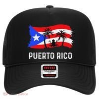 Distressed Style Puerto Rico Frog Puerto Rico Hat thumb 0