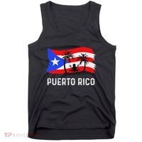 Distressed Style Puerto Rico Frog Puerto Rico Tank Top thumb 0