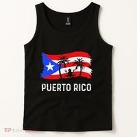 Distressed Style Puerto Rico Frog Puerto Rico Tank Top thumb 2