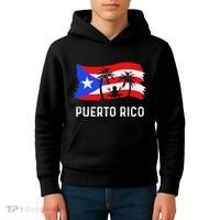 Distressed Style Puerto Rico Frog Puerto Rico Kids Hoodie thumb 4