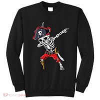 Dabbing Skeleton Pirate Halloween Kids Jolly Roger Sweatshirt thumb 0