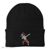 Dabbing Skeleton Pirate Halloween Kids Jolly Roger Beanie thumb 0