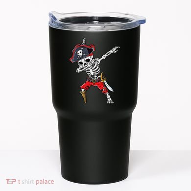 Dabbing Skeleton Pirate Halloween Kids Jolly Roger Tumbler