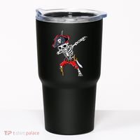 Dabbing Skeleton Pirate Halloween Kids Jolly Roger Tumbler thumb 0