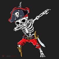 Dabbing Skeleton Pirate Halloween Kids Jolly Roger Hat thumb 2